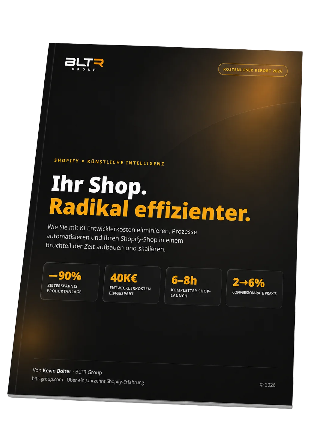Cover des Shopify × KI Reports 2026
